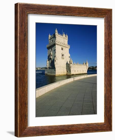 Torre De Belem River Along the Lisbon Port-Alain Evrard-Framed Photographic Print