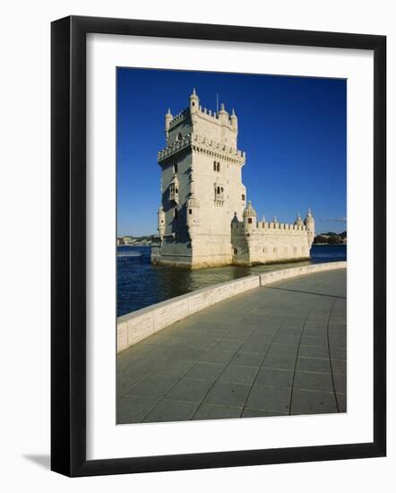 Torre De Belem River Along the Lisbon Port-Alain Evrard-Framed Photographic Print