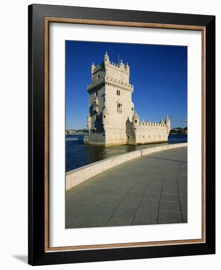 Torre De Belem River Along the Lisbon Port-Alain Evrard-Framed Photographic Print