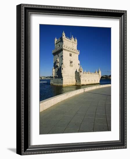 Torre De Belem River Along the Lisbon Port-Alain Evrard-Framed Photographic Print