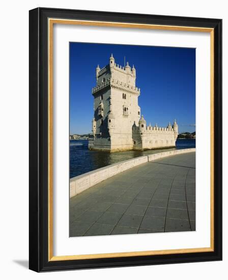 Torre De Belem River Along the Lisbon Port-Alain Evrard-Framed Photographic Print