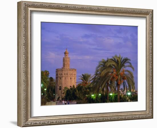 Torre Del Oro, Seville, Andalucia, Spain-John Miller-Framed Photographic Print