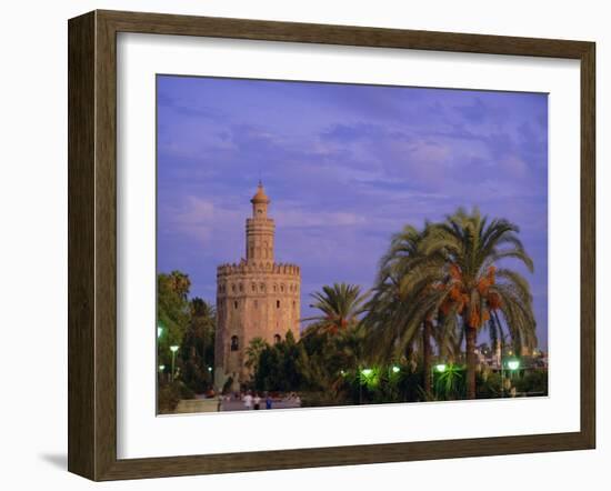 Torre Del Oro, Seville, Andalucia, Spain-John Miller-Framed Photographic Print