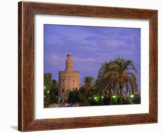 Torre Del Oro, Seville, Andalucia, Spain-John Miller-Framed Photographic Print