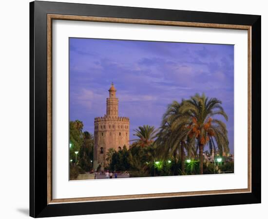 Torre Del Oro, Seville, Andalucia, Spain-John Miller-Framed Photographic Print