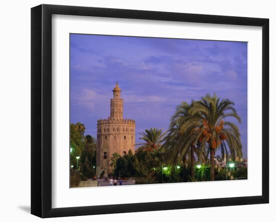 Torre Del Oro, Seville, Andalucia, Spain-John Miller-Framed Photographic Print