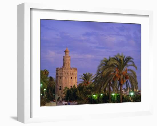 Torre Del Oro, Seville, Andalucia, Spain-John Miller-Framed Photographic Print