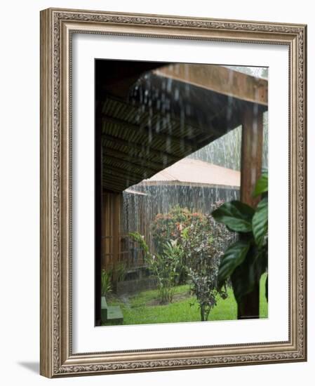 Torrential Rain, Tortuguero National Park, Caribbean Coast, Costa Rica, Central America-R H Productions-Framed Photographic Print