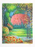 Landscape with Red Tree and Flowers-Torres-Framed Collectable Print