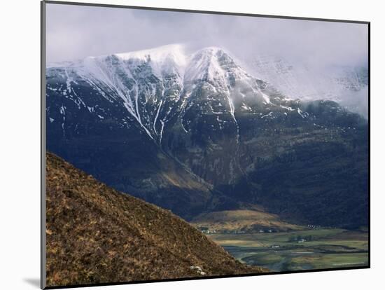 Torridon Village Beneath Liathach Mountain Range, Highland Region, Scotland, United Kingdom-Duncan Maxwell-Mounted Photographic Print