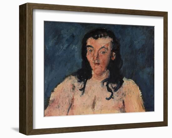 Torse au fond bleu-Chaim Soutine-Framed Giclee Print