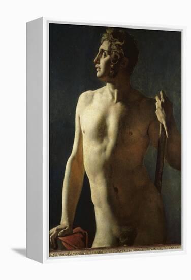 Torse ou demi-figure peinte-Jean-Auguste-Dominique Ingres-Framed Premier Image Canvas