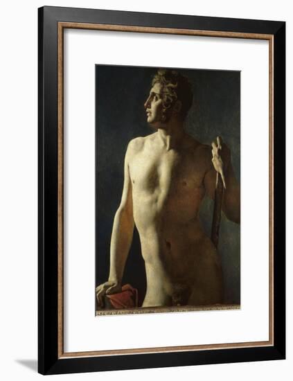 Torse ou demi-figure peinte-Jean-Auguste-Dominique Ingres-Framed Giclee Print