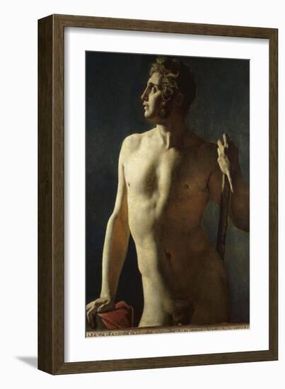 Torse ou demi-figure peinte-Jean-Auguste-Dominique Ingres-Framed Giclee Print