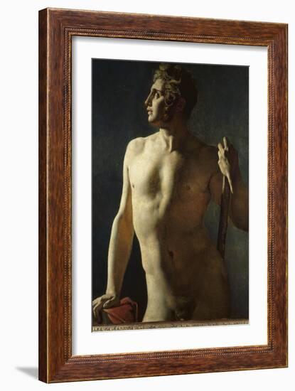 Torse ou demi-figure peinte-Jean-Auguste-Dominique Ingres-Framed Giclee Print