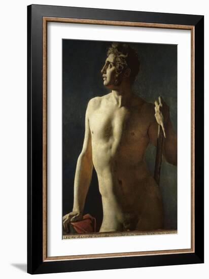 Torse ou demi-figure peinte-Jean-Auguste-Dominique Ingres-Framed Giclee Print