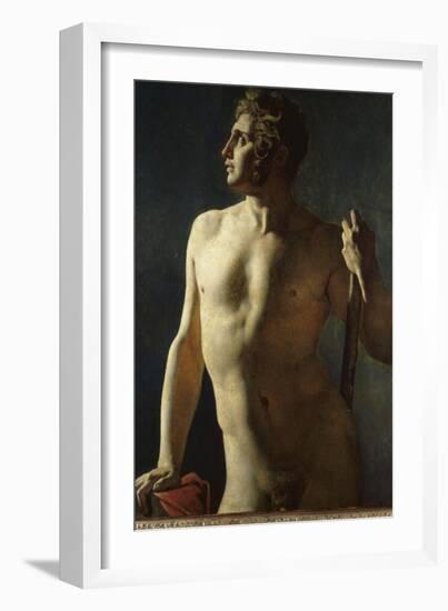 Torse ou demi-figure peinte-Jean-Auguste-Dominique Ingres-Framed Giclee Print