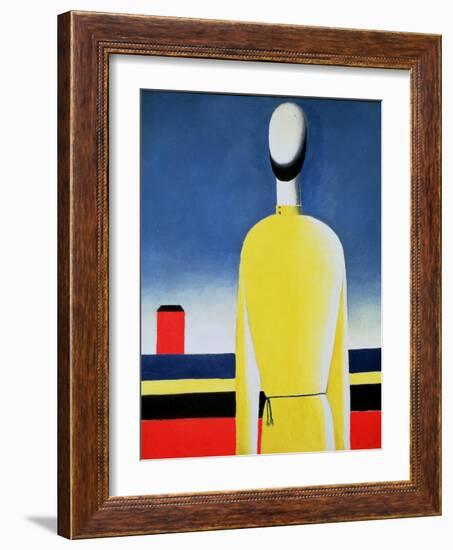 Torso in a Yellow Shirt, 1928-32-Kasimir Malevich-Framed Giclee Print