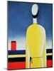 Torso in a Yellow Shirt, 1928-32-Kasimir Malevich-Mounted Giclee Print