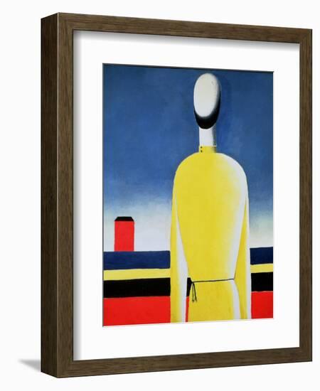 Torso in a Yellow Shirt, 1928-32-Kasimir Malevich-Framed Giclee Print