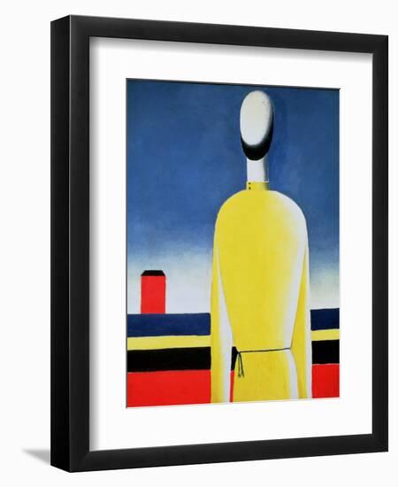 Torso in a Yellow Shirt, 1928-32-Kasimir Malevich-Framed Giclee Print