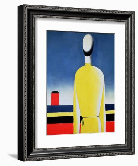 Torso in a Yellow Shirt, 1928-32-Kasimir Malevich-Framed Giclee Print