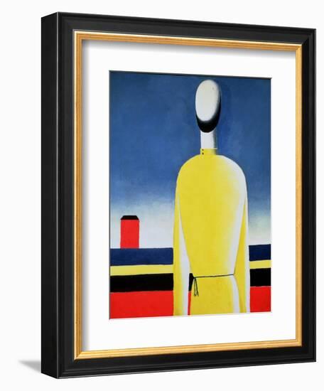 Torso in a Yellow Shirt, 1928-32-Kasimir Malevich-Framed Giclee Print