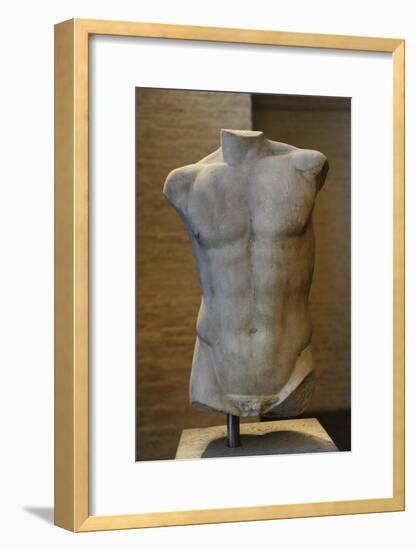 Torso of a Statue of Apollo. Roman Sculpture after Original of About 460 BC. Glyptothek. Munich-null-Framed Giclee Print