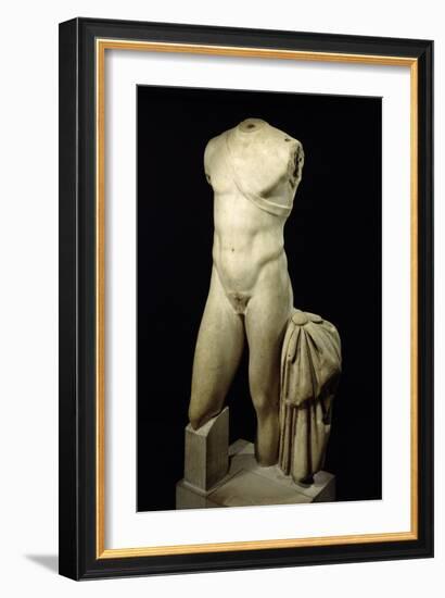 Torso of Apollo (Marble)-Roman-Framed Giclee Print