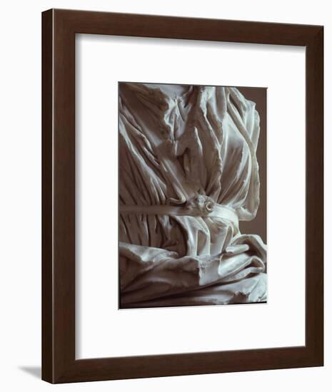 Torso of marble statue from the Capitoline Hill, Italy-Werner Forman-Framed Giclee Print