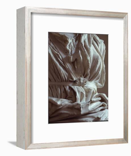 Torso of marble statue from the Capitoline Hill, Italy-Werner Forman-Framed Giclee Print