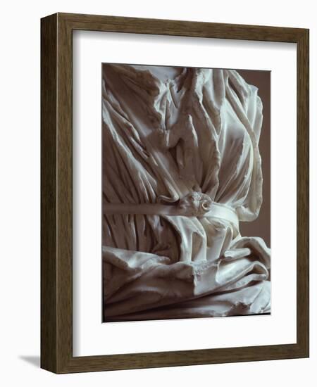 Torso of marble statue from the Capitoline Hill, Italy-Werner Forman-Framed Giclee Print