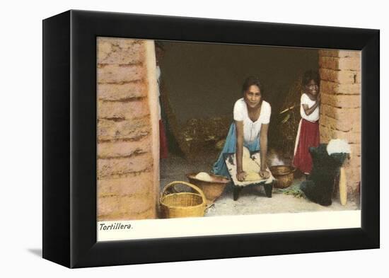 Tortilla Maker, Mexico-null-Framed Stretched Canvas