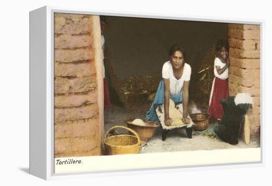 Tortilla Maker, Mexico-null-Framed Stretched Canvas