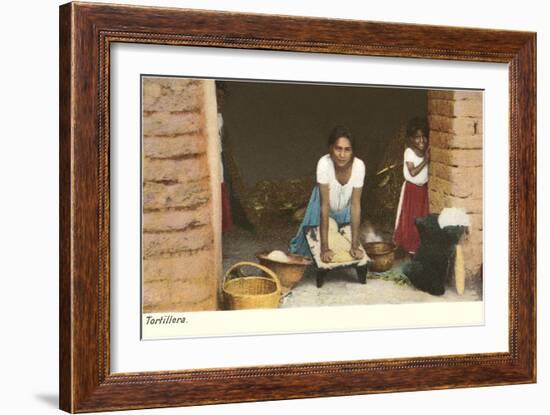 Tortilla Maker, Mexico-null-Framed Art Print