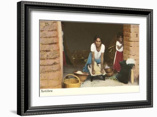 Tortilla Maker, Mexico-null-Framed Art Print