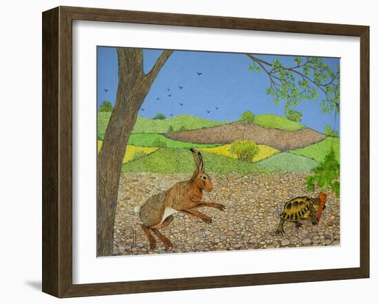 Tortoise and Hare-Pat Scott-Framed Giclee Print