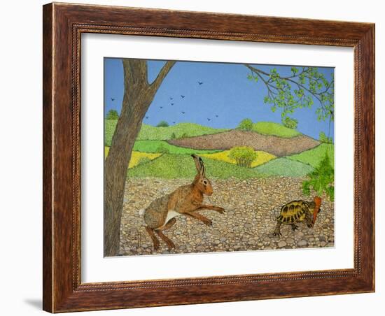 Tortoise and Hare-Pat Scott-Framed Giclee Print