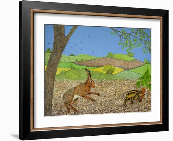 Tortoise and Hare-Pat Scott-Framed Giclee Print