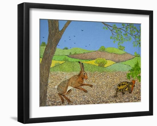 Tortoise and Hare-Pat Scott-Framed Giclee Print