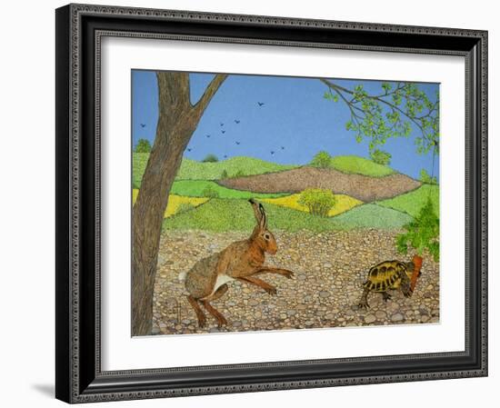 Tortoise and Hare-Pat Scott-Framed Giclee Print
