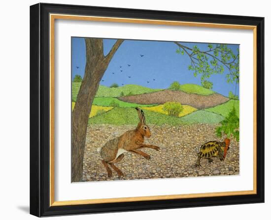 Tortoise and Hare-Pat Scott-Framed Giclee Print