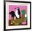 Tortoise-Hunt Slonem-Framed Serigraph