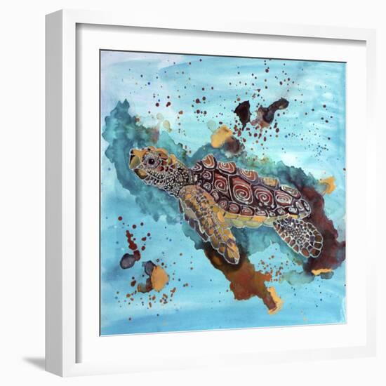 Tortuga Gold-Lauren Moss-Framed Giclee Print