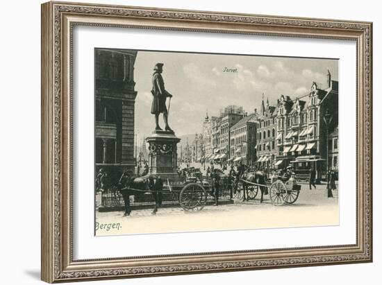 Torvet, Bergen, Norway-null-Framed Art Print