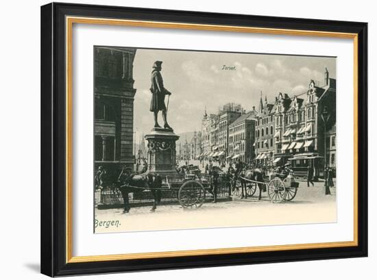 Torvet, Bergen, Norway-null-Framed Art Print