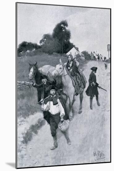 Tory Refugees on Their Way to Canada, Illustration from "Colonies and Nation" by Woodrow Wilson-Howard Pyle-Mounted Giclee Print