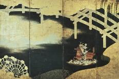 The Two Rival Generals, Sakasi Takatsuna and Kajiwara Kagesue, at the Battle of the Uji River-Tosa Mitsuyoshi-Giclee Print