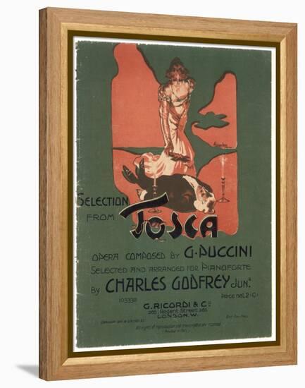 Tosca, the Death of Scarpia-Adolfo Hohenstein-Framed Stretched Canvas