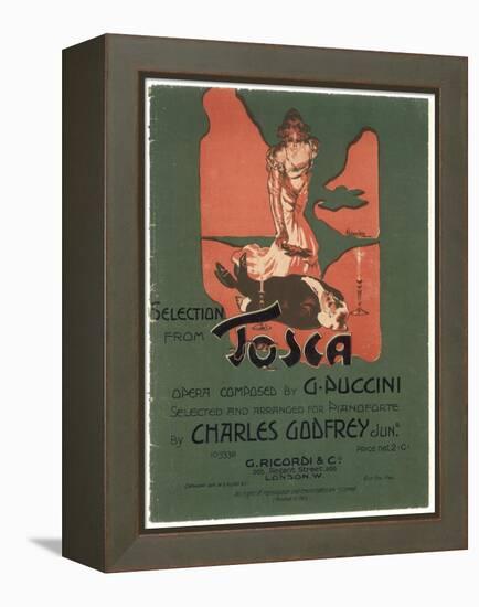 Tosca, the Death of Scarpia-Adolfo Hohenstein-Framed Stretched Canvas